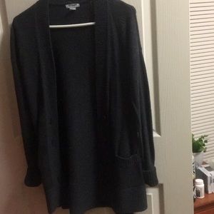 Dark Grey Long Sleeve Cardigan